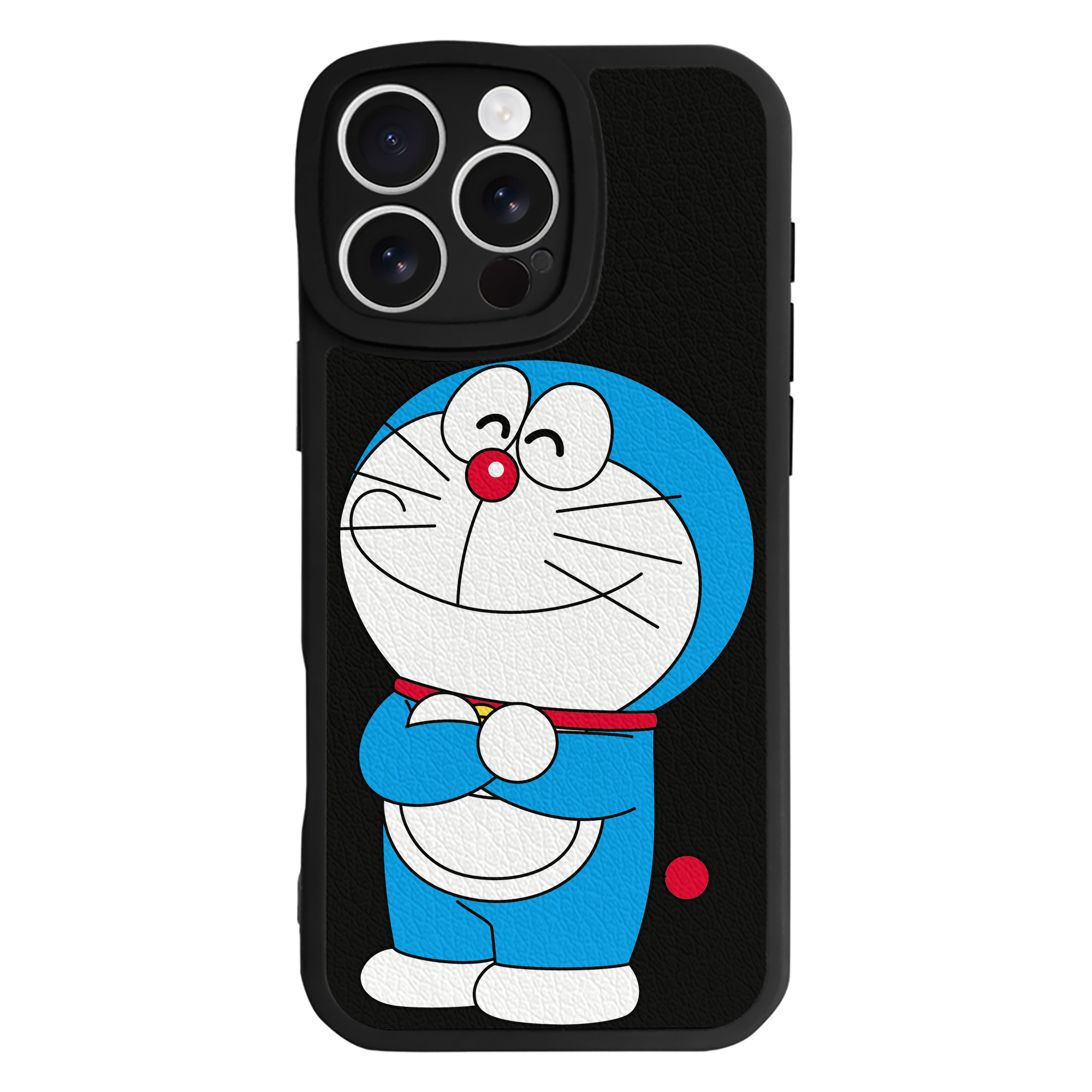 （画像用） ドラえもん Doraemon 【iPhone 16シリーズ対応】シリコンスマホケース（レザー調） 材質：シリコン